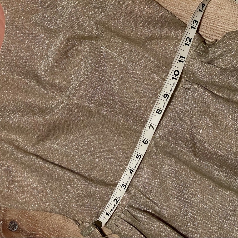 1950’s VTG bombshell Cathy Gray Gold Lurex cocktail Wiggle dress & bolero Set S - Picture 10 of 17